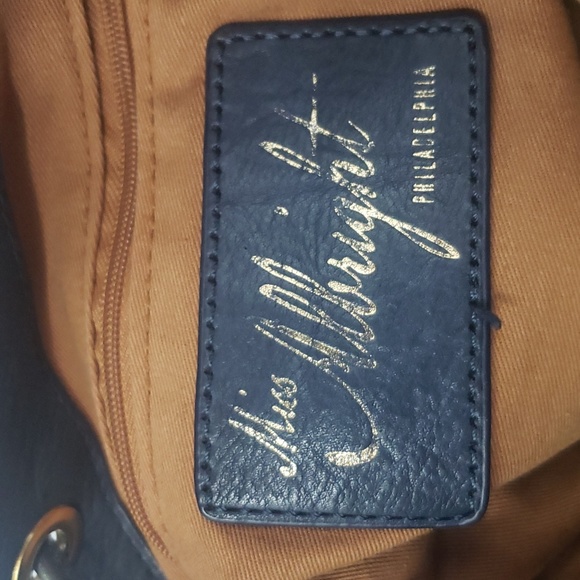 ❌SOLD❌5.95 Shipping - Anthropologie Miss Albright Torrie Gray Leather Bucket Bag - Picture 9 of 15